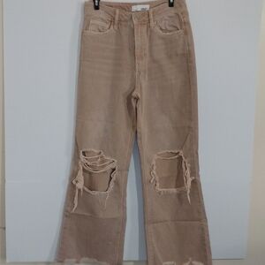VERVET Size 25 Juniors , Women's Tan Jeans. Cotton